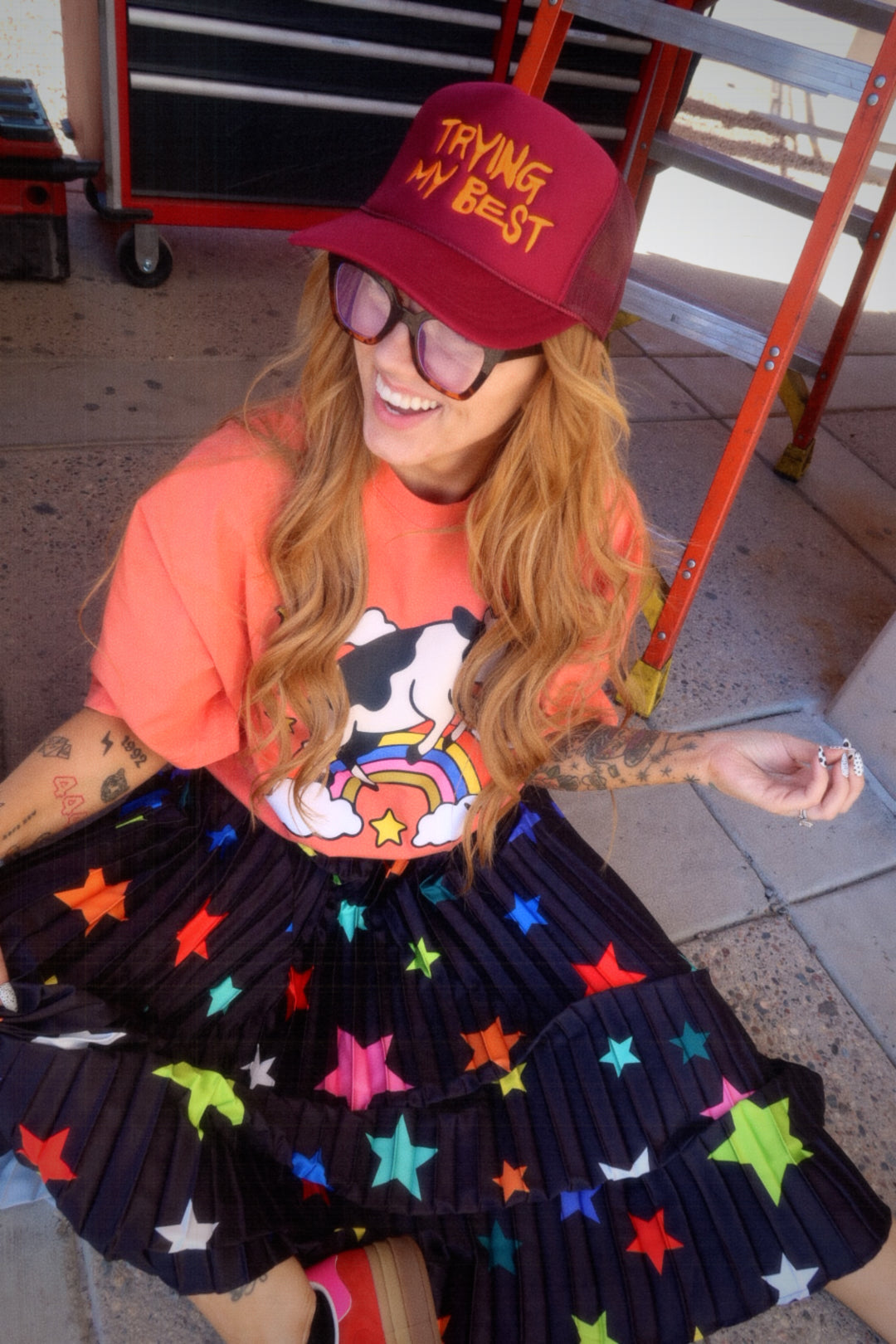 Over the Moo'n (NEW! Boxy Oversized Graphic Tee)