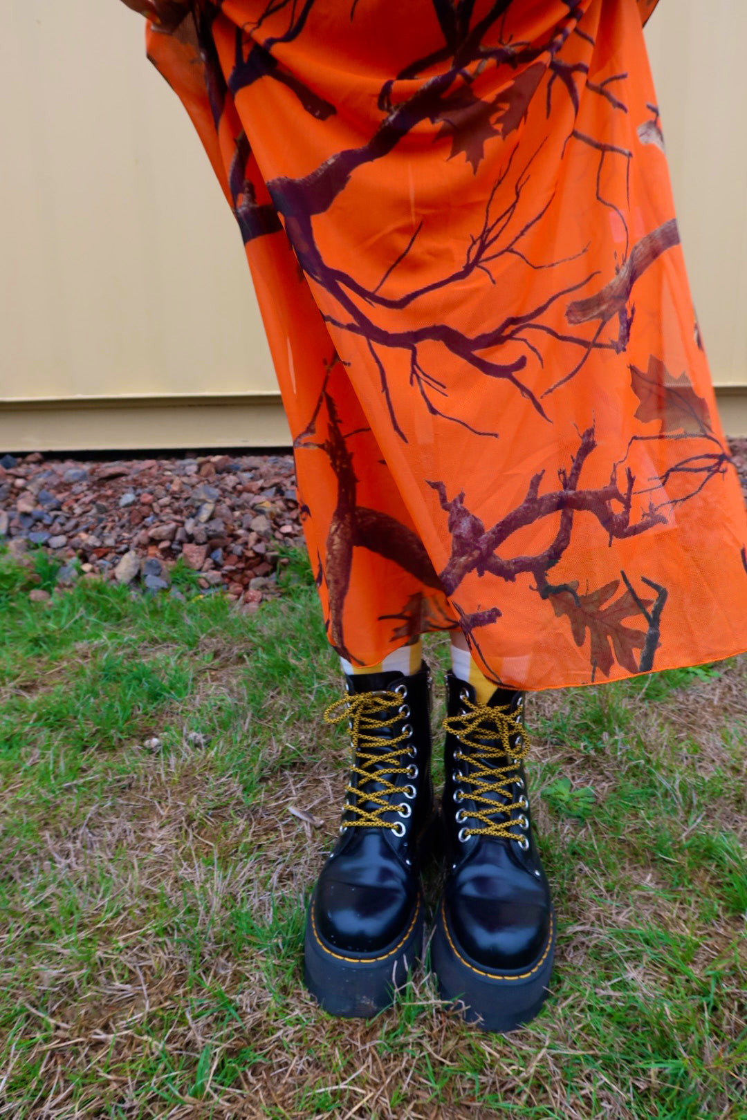 Now You See Me Camo Boxy Mesh Dress