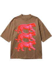 Triple Threat Ultra Oversized Boxy Tee (Latte)