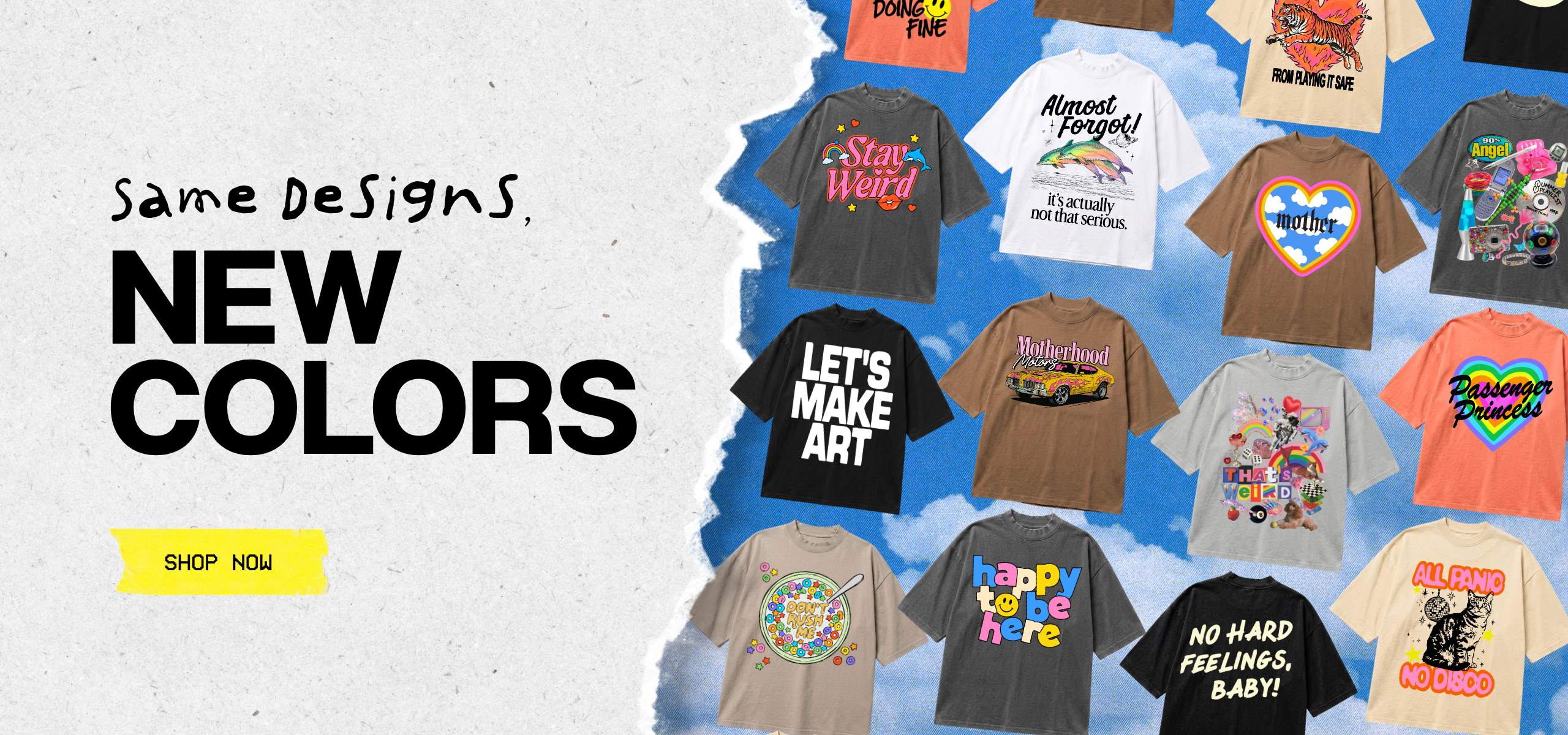 Burnt Toast Restocks Collection including graphic tees featuring in house designs